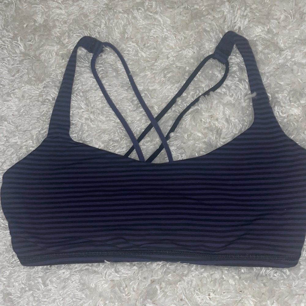 Lululemon bra size 10 purple and black